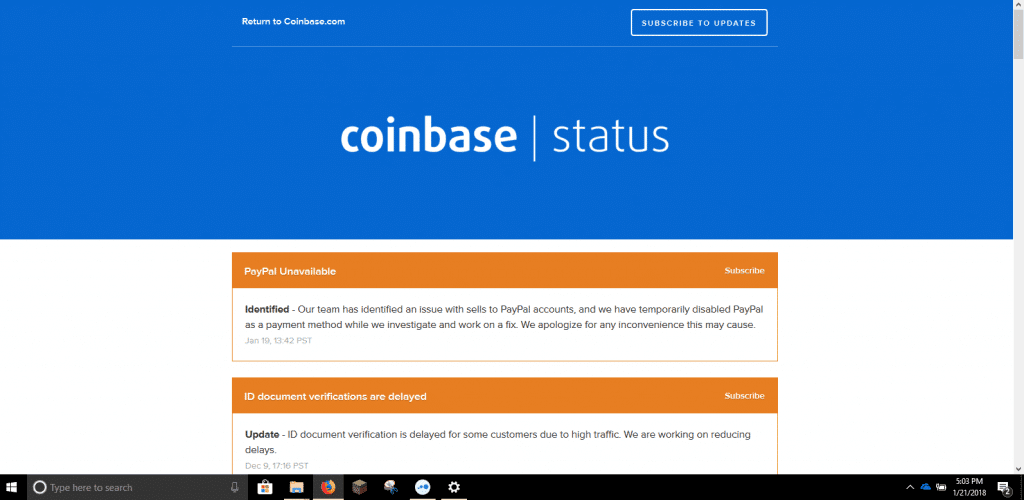 Coinbase Having Problems With PayPal